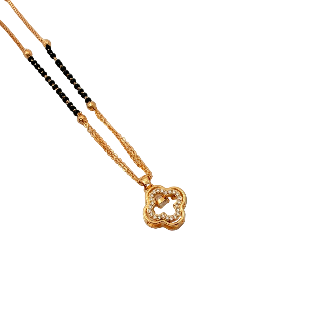 Delicate Clover Mangalsutra Necklace