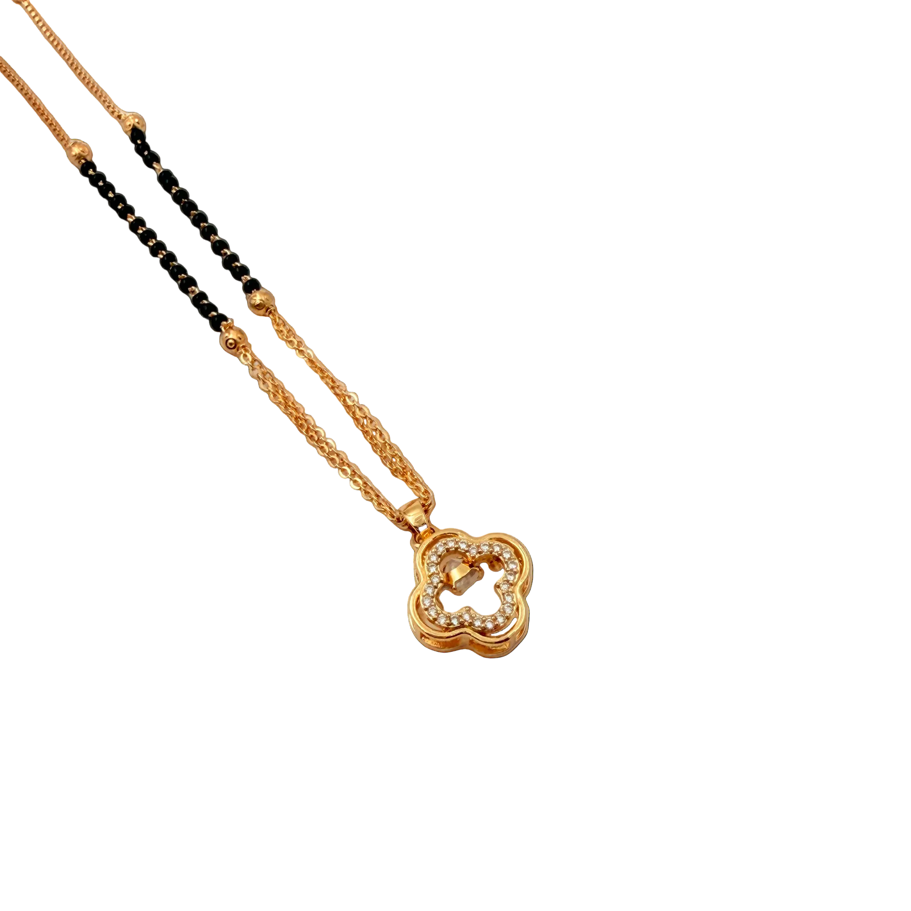 Delicate Clover Mangalsutra Necklace