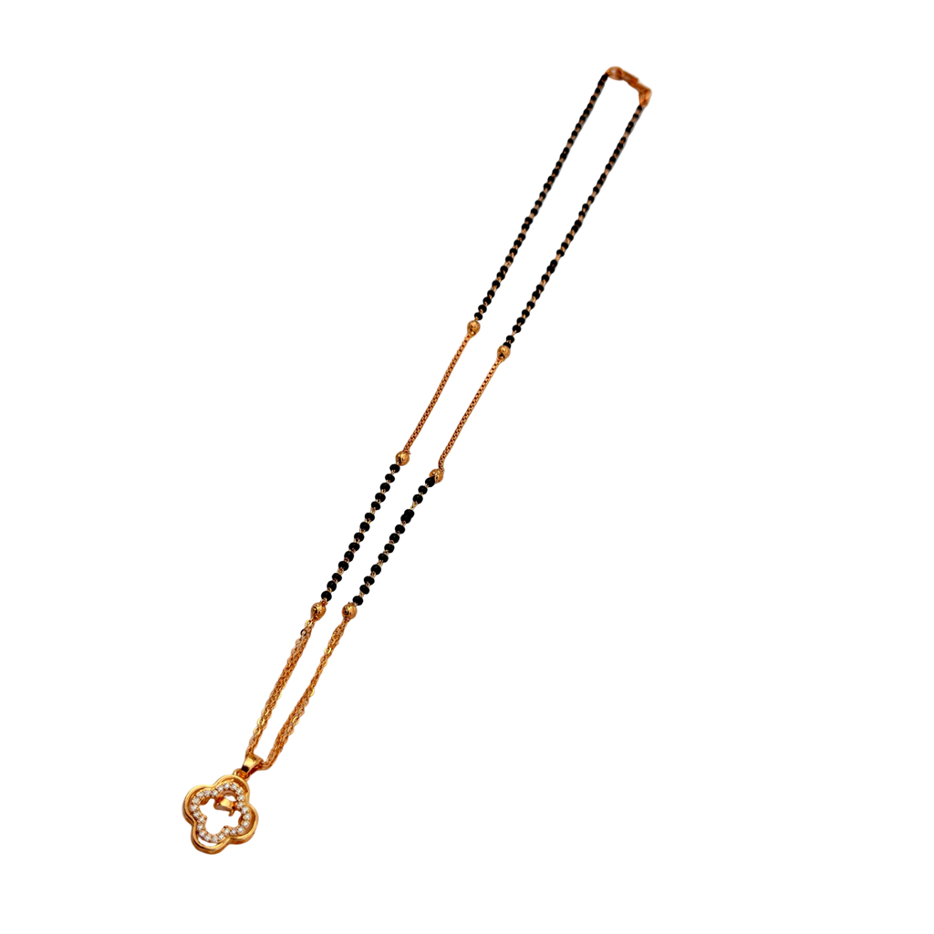 Delicate Clover Mangalsutra Necklace