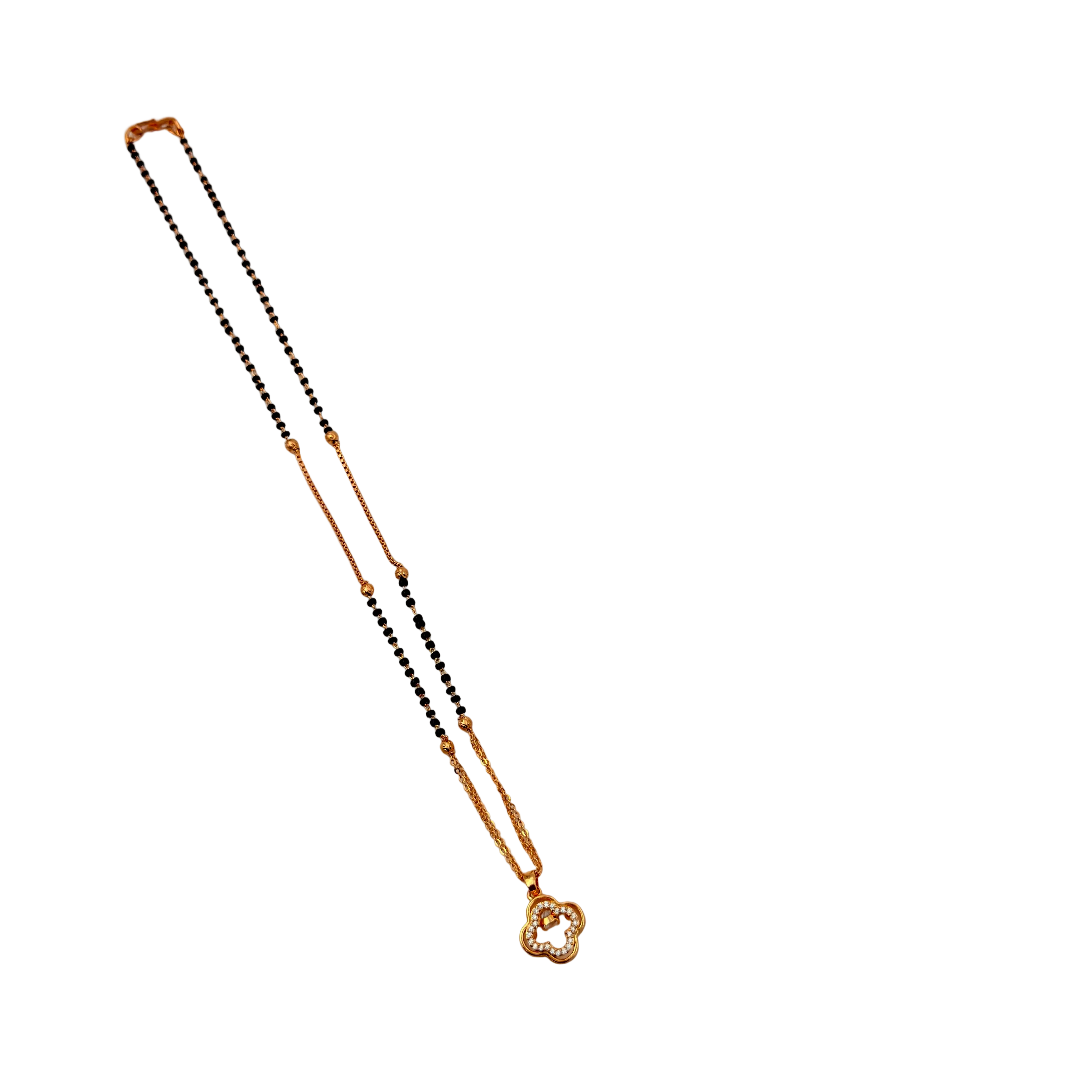 Delicate Clover Mangalsutra Necklace