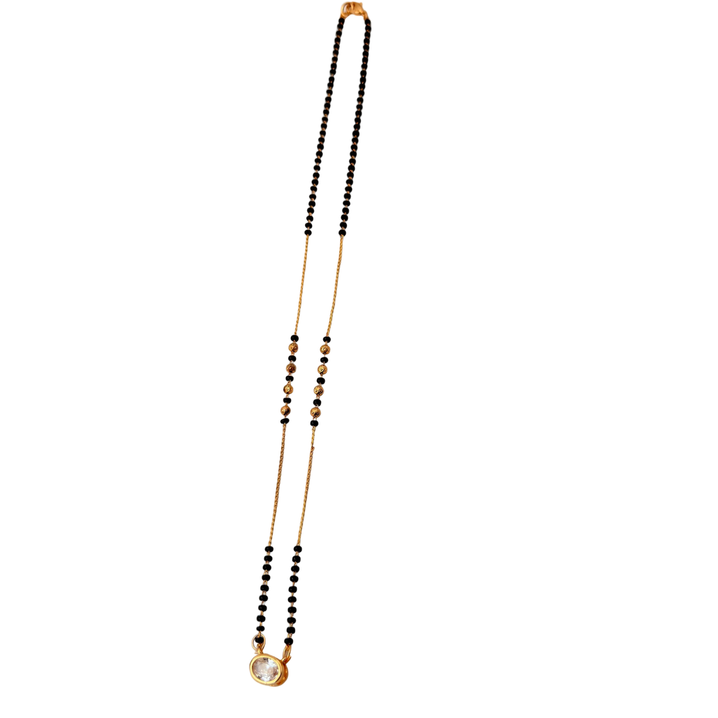 Radiant Solitaire Mangalsutra Necklace