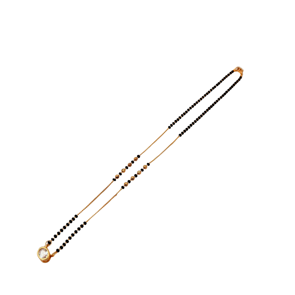 Radiant Solitaire Mangalsutra Necklace