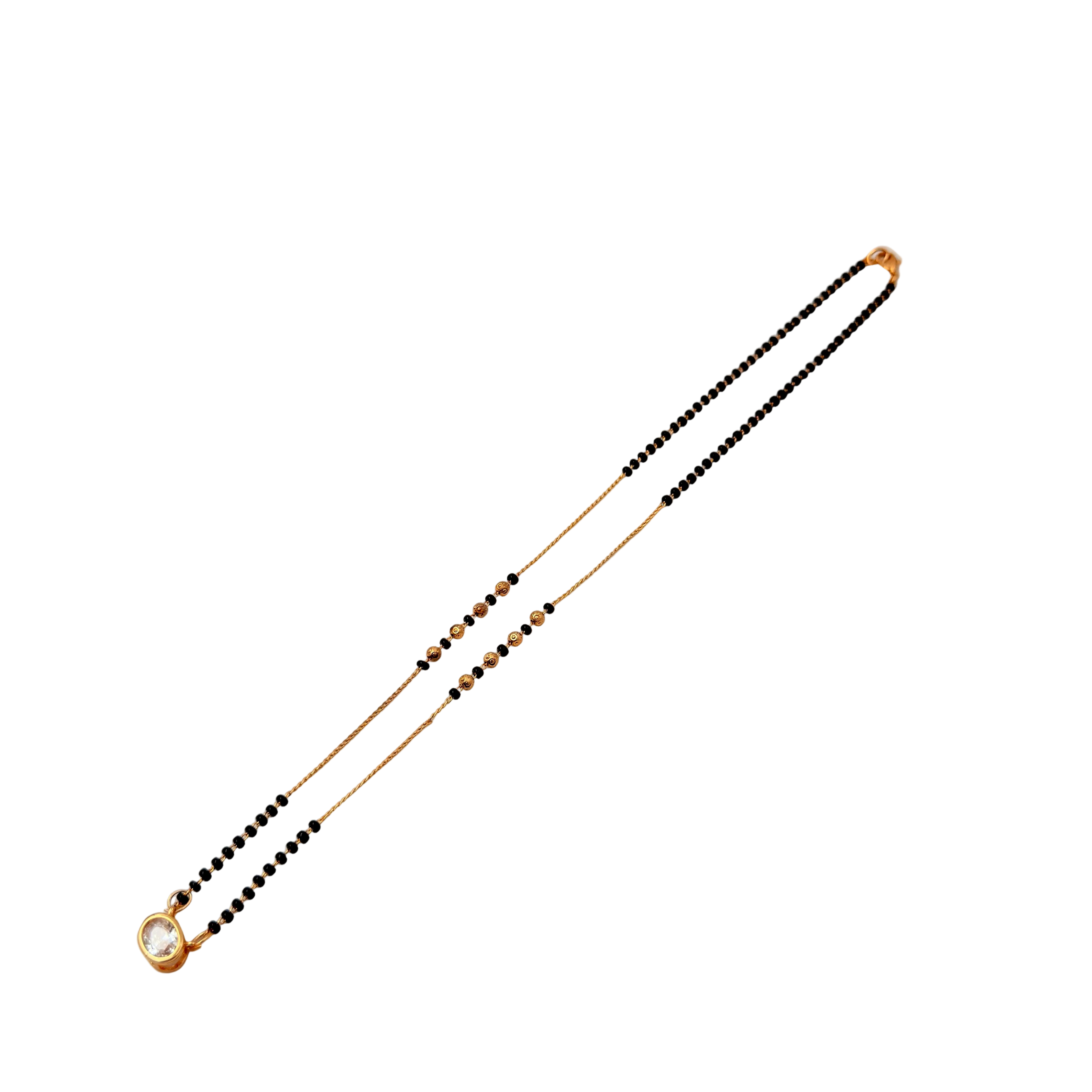 Radiant Solitaire Mangalsutra Necklace