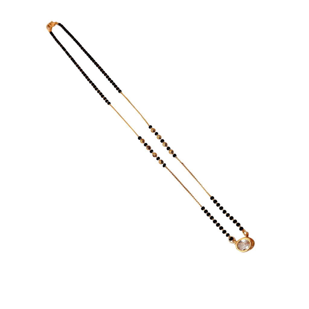 Radiant Solitaire Mangalsutra Necklace