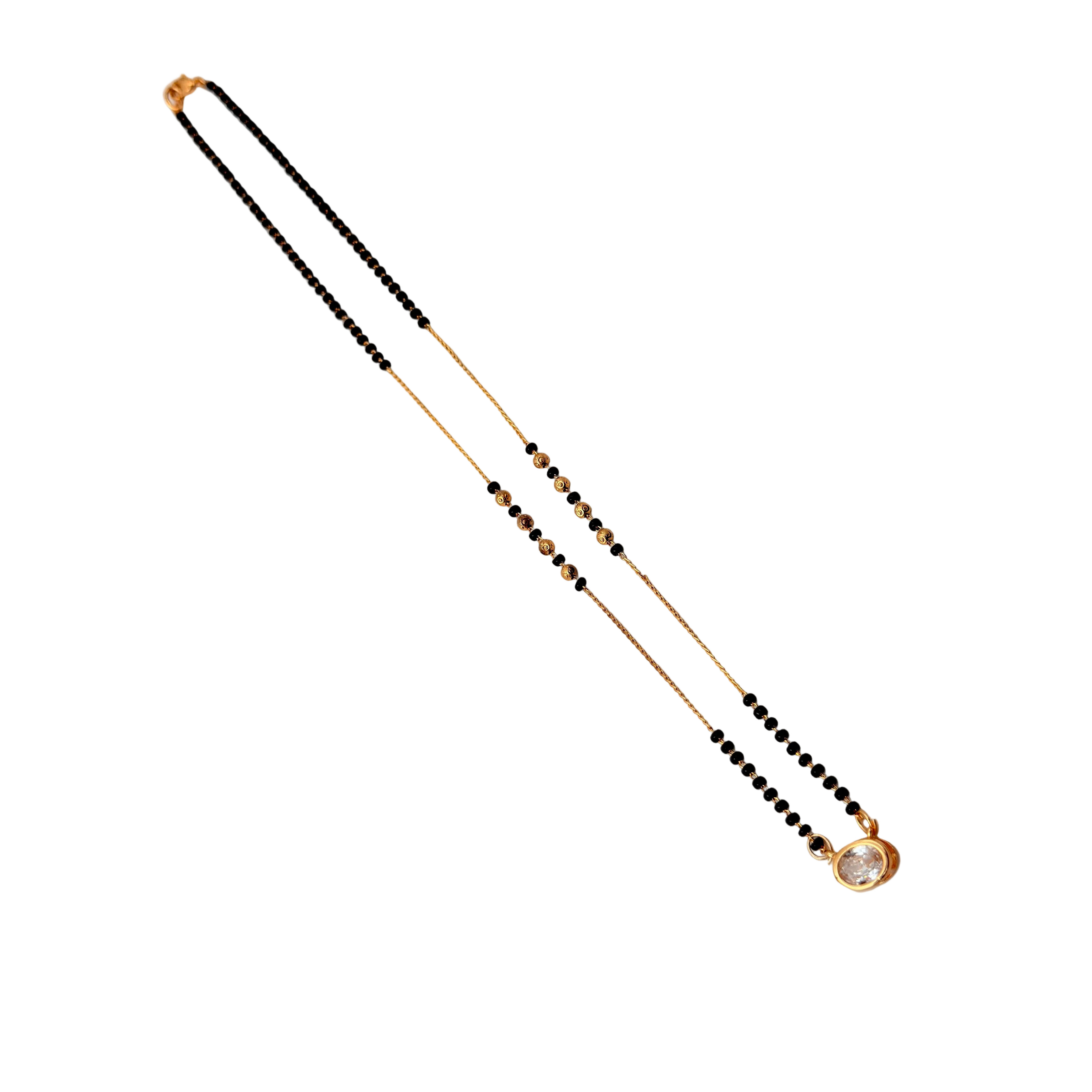 Radiant Solitaire Mangalsutra Necklace