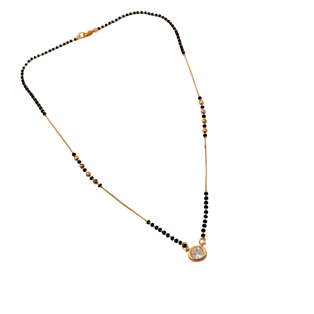 Radiant Solitaire Mangalsutra Necklace