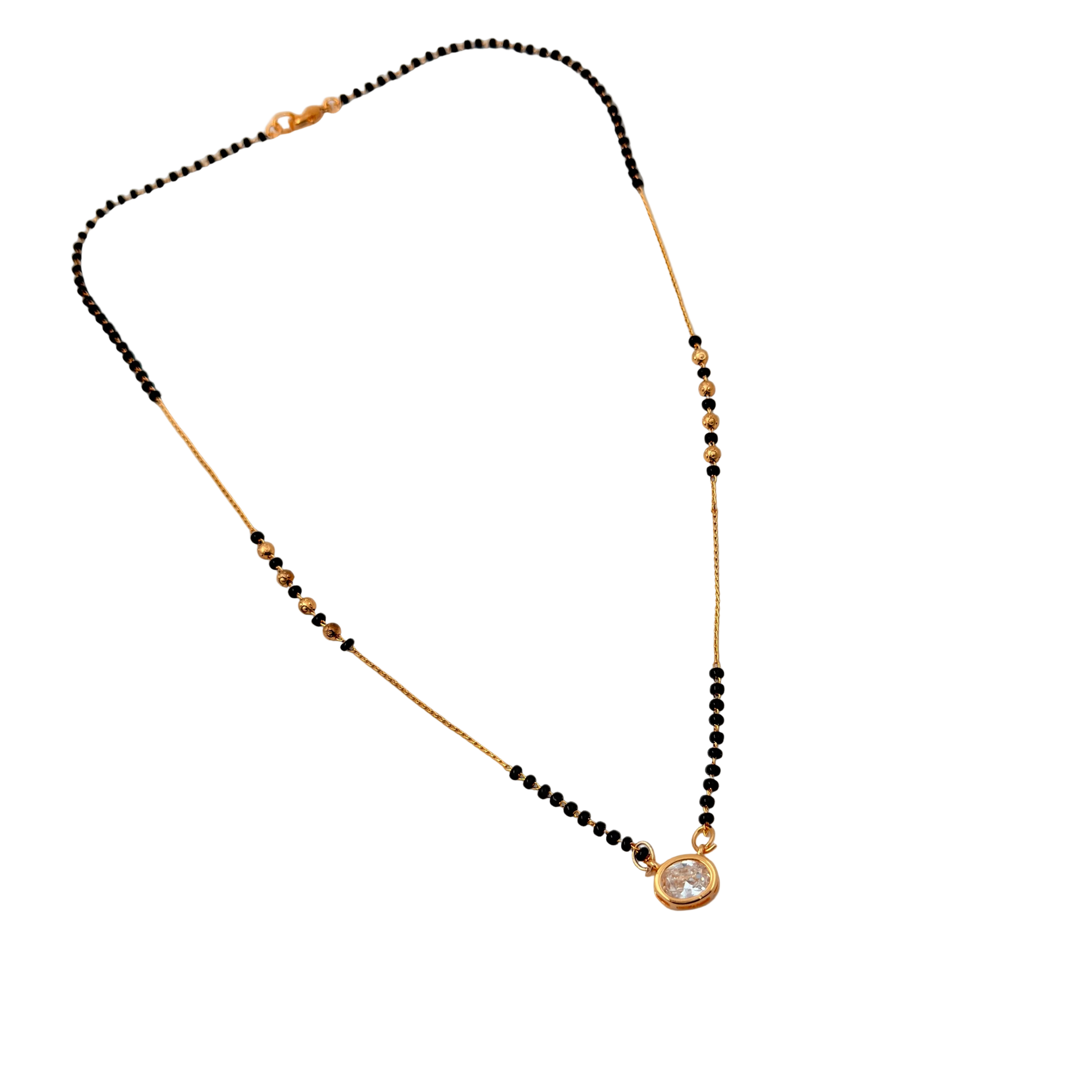 Radiant Solitaire Mangalsutra Necklace