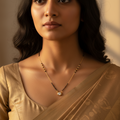 Radiant Solitaire Mangalsutra Necklace