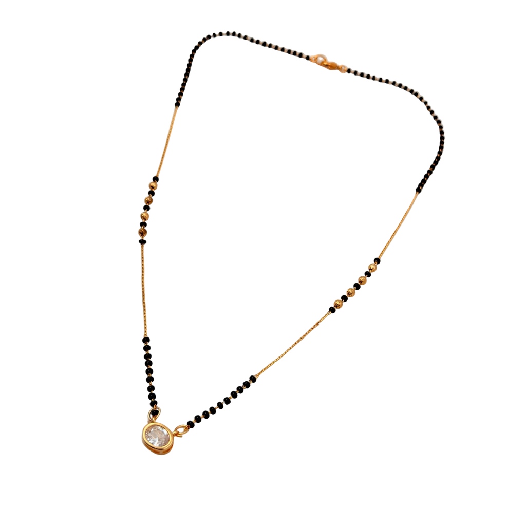 Radiant Solitaire Mangalsutra Necklace