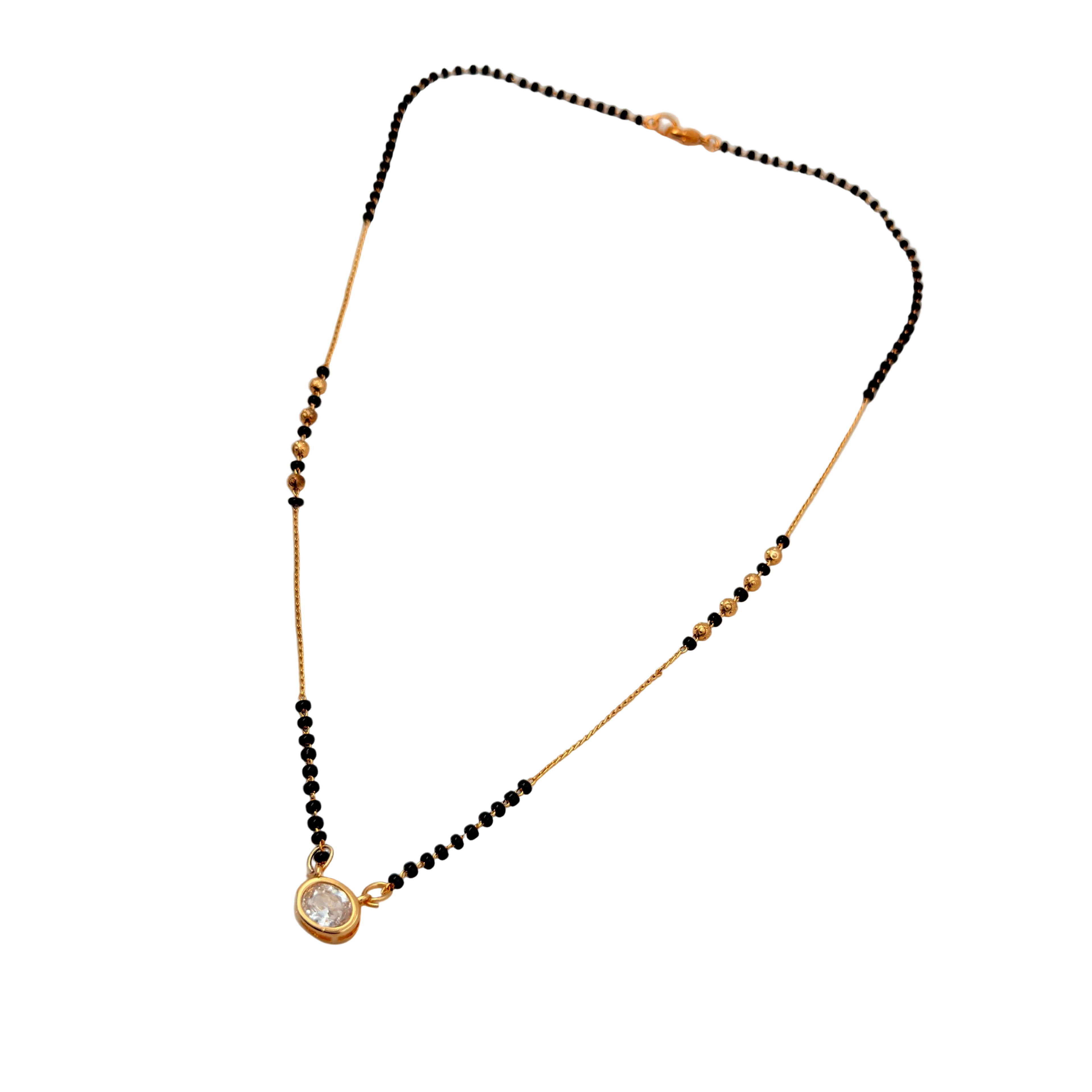 Radiant Solitaire Mangalsutra Necklace