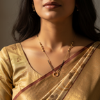 Celeste Halo Mangalsutra Necklace