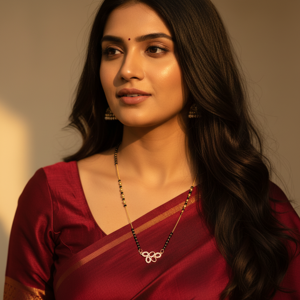 Aurielle Clover Mangalsutra Necklace