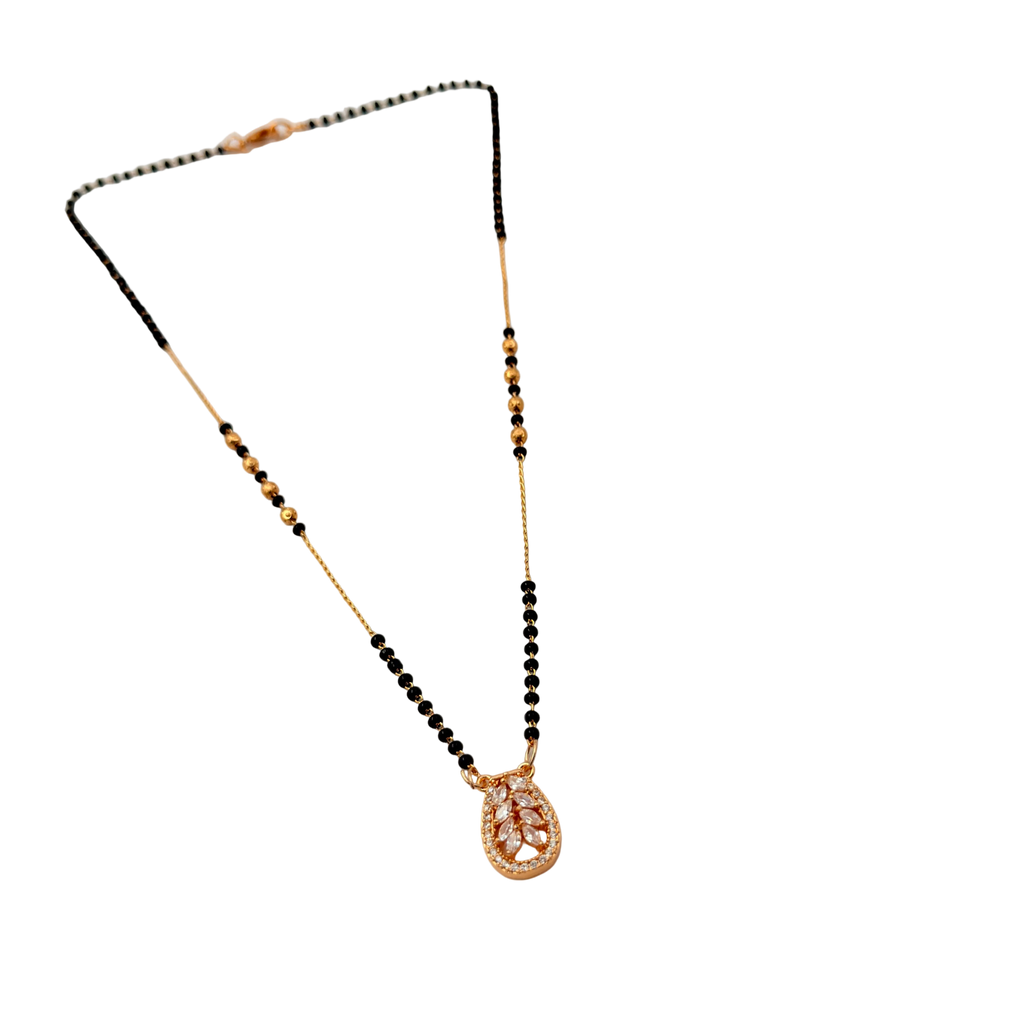 Elara Leaf Bloom Mangalsutra Necklace