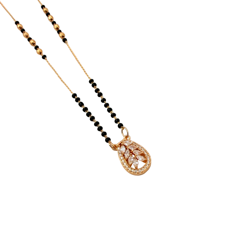 Elara Leaf Bloom Mangalsutra Necklace