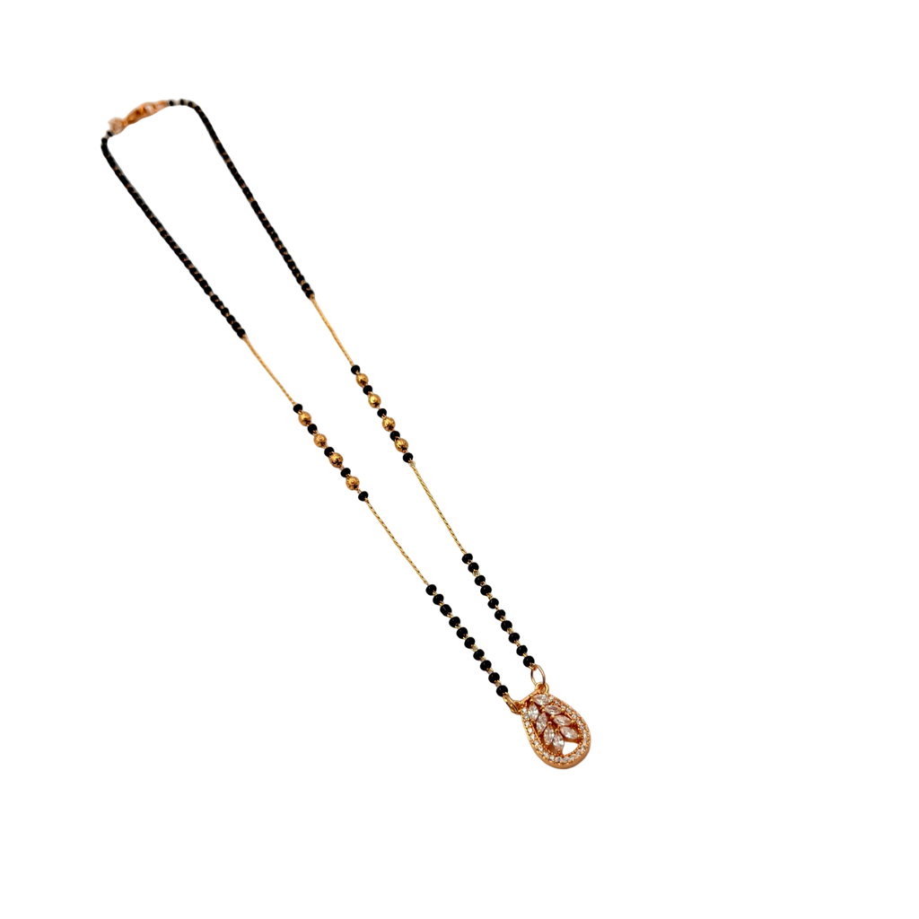 Elara Leaf Bloom Mangalsutra Necklace