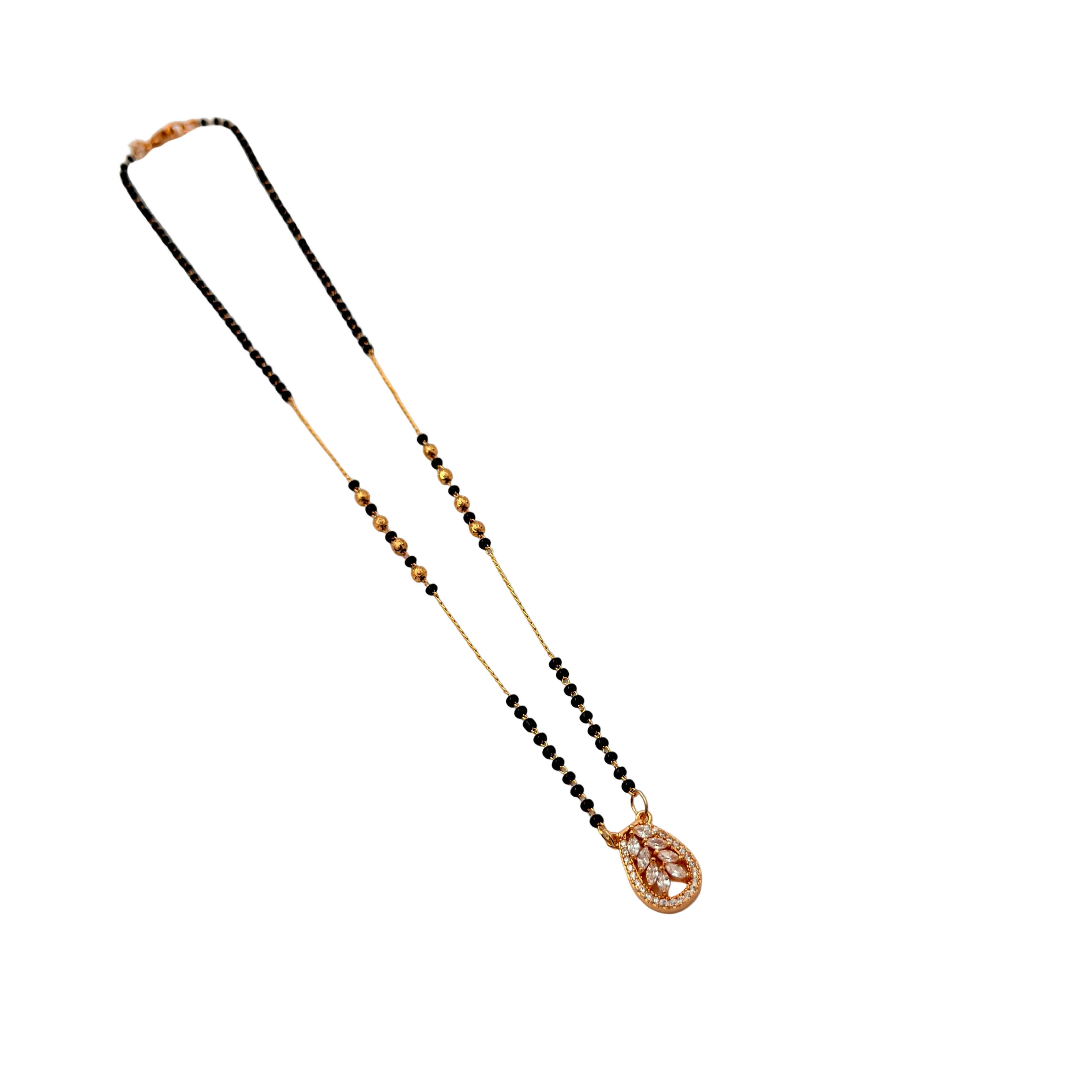 Elara Leaf Bloom Mangalsutra Necklace