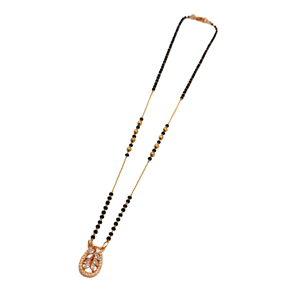 Elara Leaf Bloom Mangalsutra Necklace