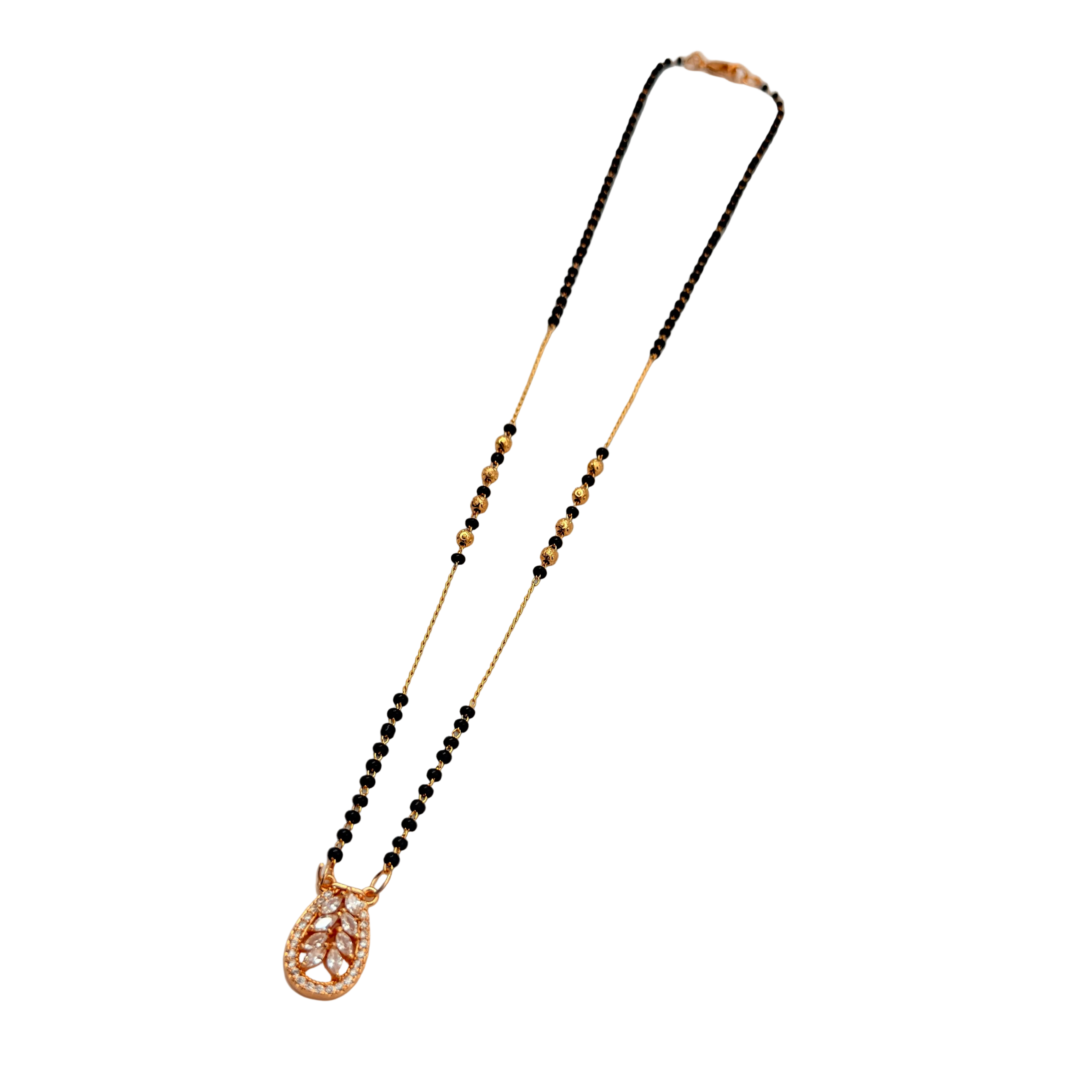 Elara Leaf Bloom Mangalsutra Necklace