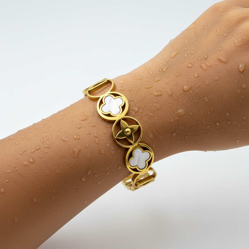 Luxe Motif Statement Bracelet