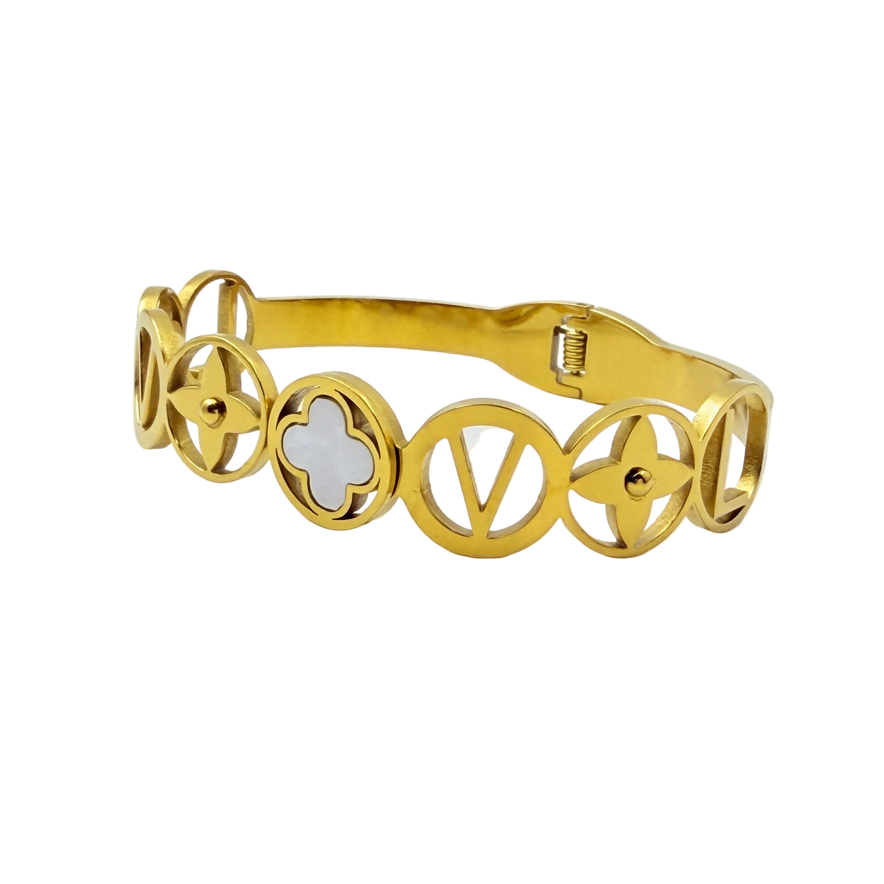 Luxe Motif Statement Bracelet