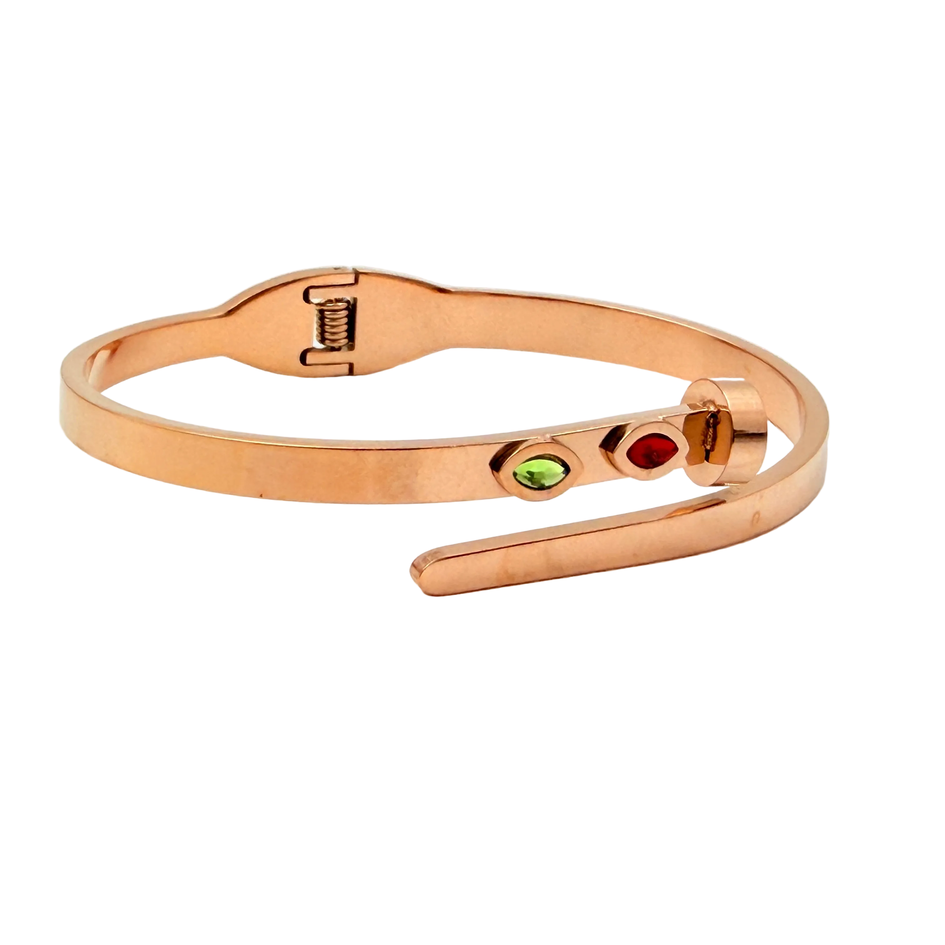 Rose Gold Minimal Gemstone Bracelet