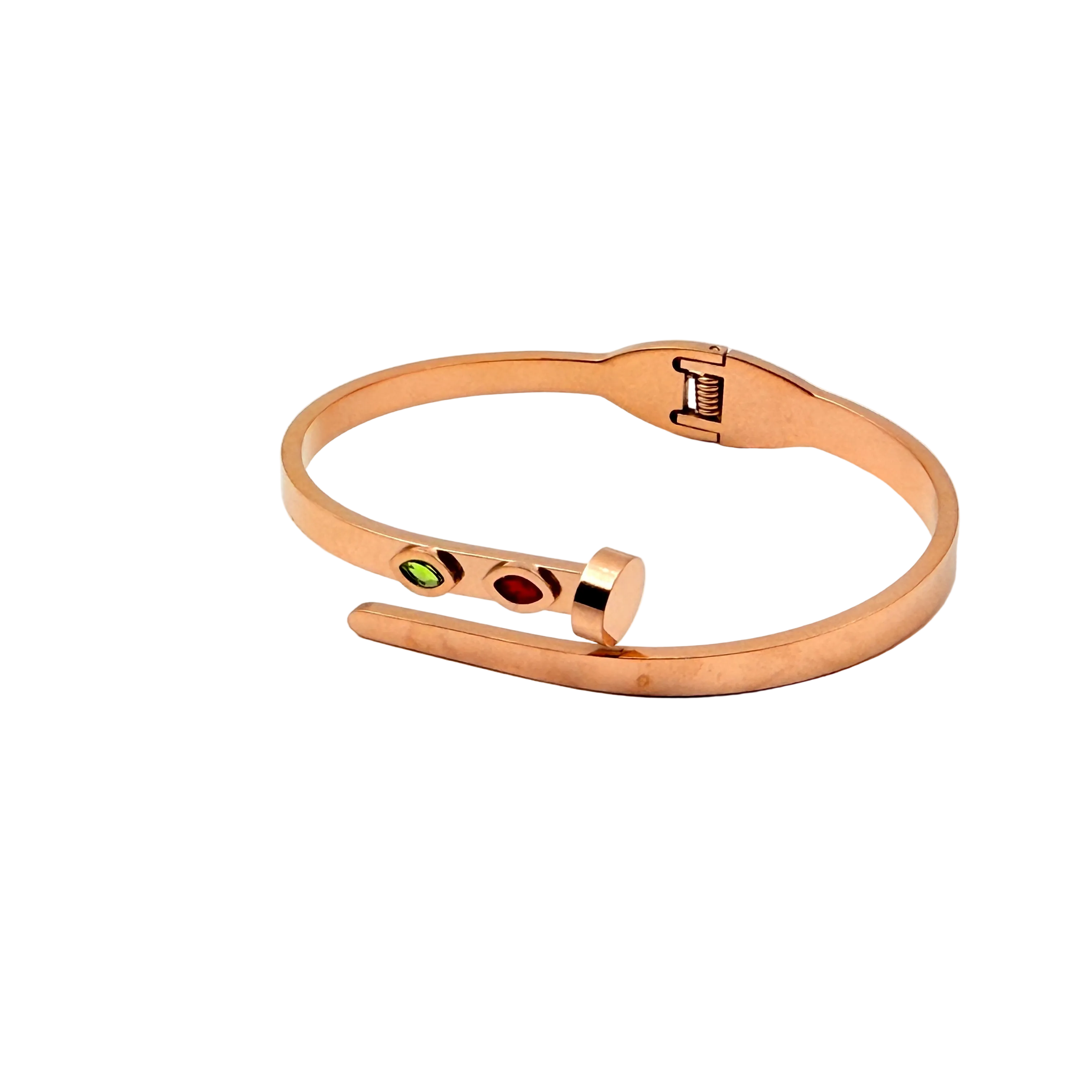 Rose Gold Minimal Gemstone Bracelet