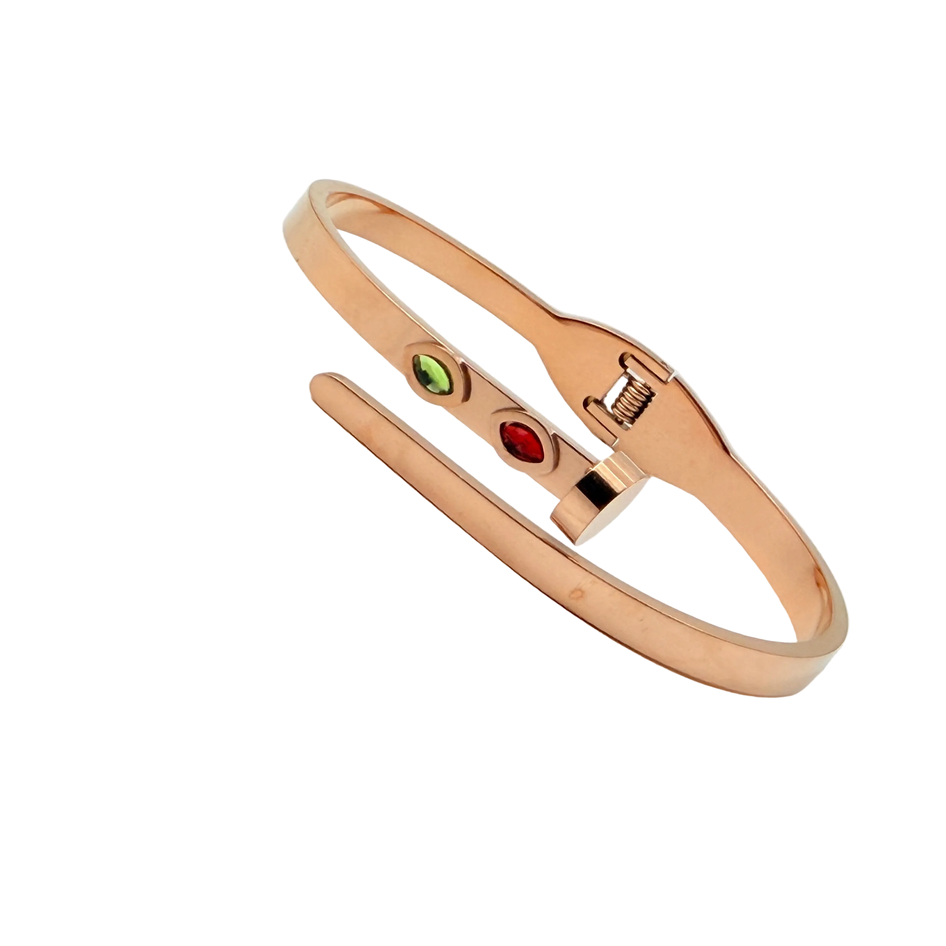 Rose Gold Minimal Gemstone Bracelet