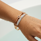 Rose Gold Crystal Accent Bracelet
