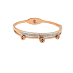 Rose Gold Crystal Accent Bracelet
