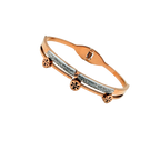 Rose Gold Crystal Accent Bracelet