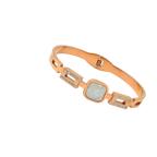 Rose Gold Geometric Crystal Bracelet