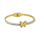 Golden Butterfly Crystal Bracelet