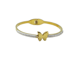 Golden Butterfly Crystal Bracelet