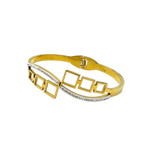 Geometric Crystal Statement Bracelet