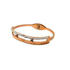 Rose Gold Crystal Line Bracelet