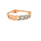 Rose Gold Crystal Chain Bracelet