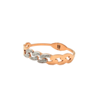 Rose Gold Crystal Chain Bracelet