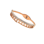 Rose Gold Crystal Loop Bracelet