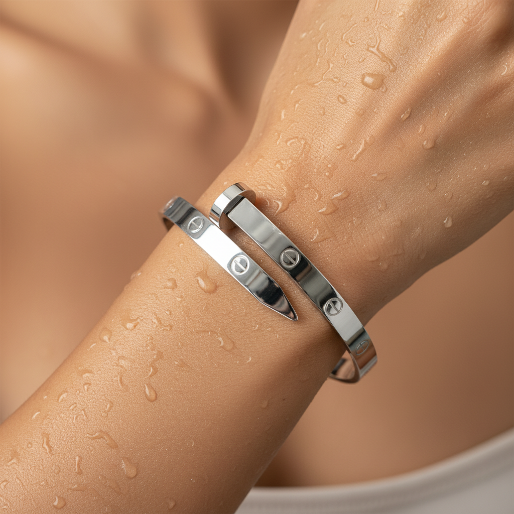 Silver Nail Luxe Bracelet