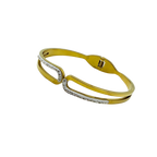 Golden Loop Crystal Bracelet