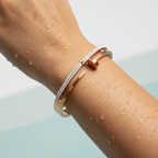 Rose Gold Nail Crystal Bracelet