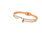 Rose Gold Nail Crystal Bracelet