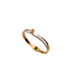 Rose Gold Nail Crystal Bracelet