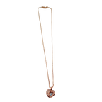 Rose Gold Crystal Heart Pendant Necklace