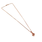 Rose Gold Infinity Heart Pendant Necklace