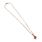 Rose Gold Infinity Heart Pendant Necklace