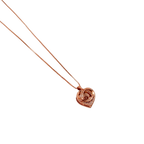 Rose Gold Eternal Heart Pendant Necklace