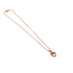 Rose Gold Apple Charm Pendant Necklace