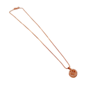 Rose Gold Clover Halo Pendant Necklace
