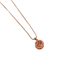Rose Gold Clover Halo Pendant Necklace